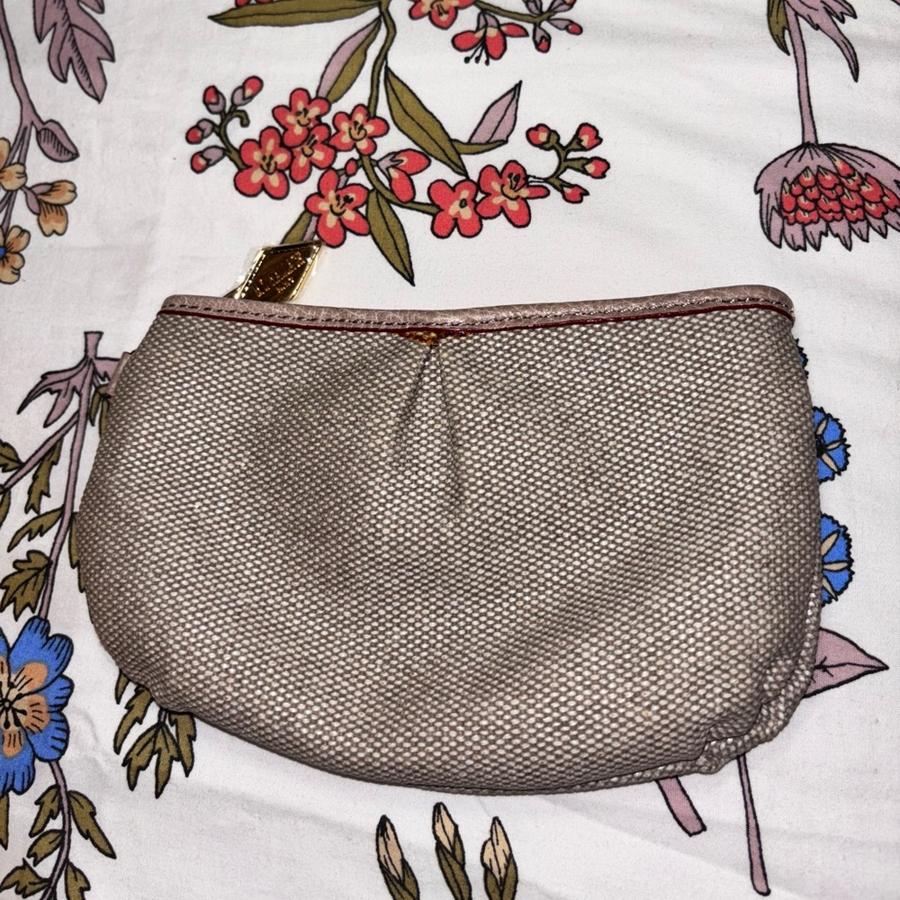 Mz Wallace Quilted Pouch with Gold Accents